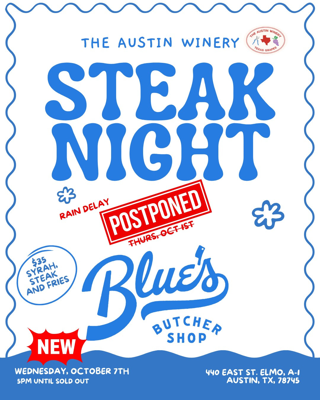 Blue's Butcher Steak Night