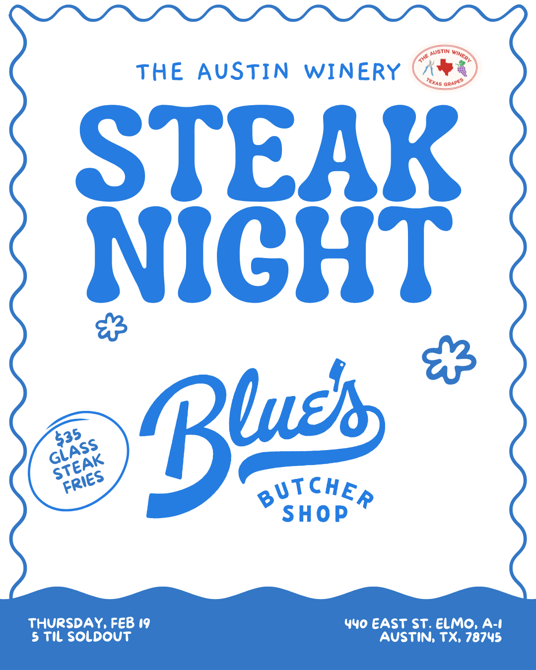 Blue's Butcher Steak Night